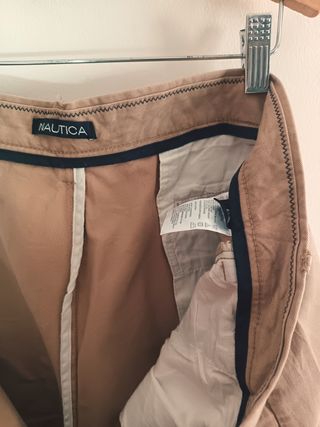 Pantalón corto Nautica beige Logo Algodón