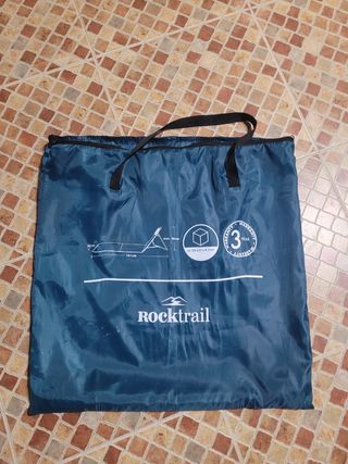 Tumbona playa plegable azul-naranja