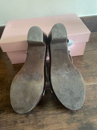 Sandalias Plataforma Plata