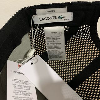 Lacoste Gorra 5 paneles negro