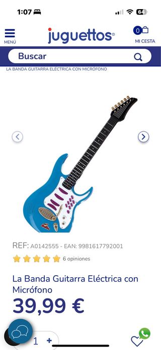 Guitarra Infantil. Juguettos. En perfecto estado.