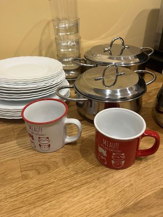 Menaje cocina estudiantes