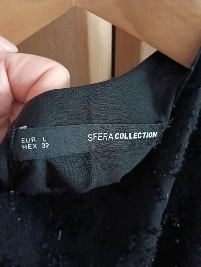 Blusa negra Sfera - Talla L