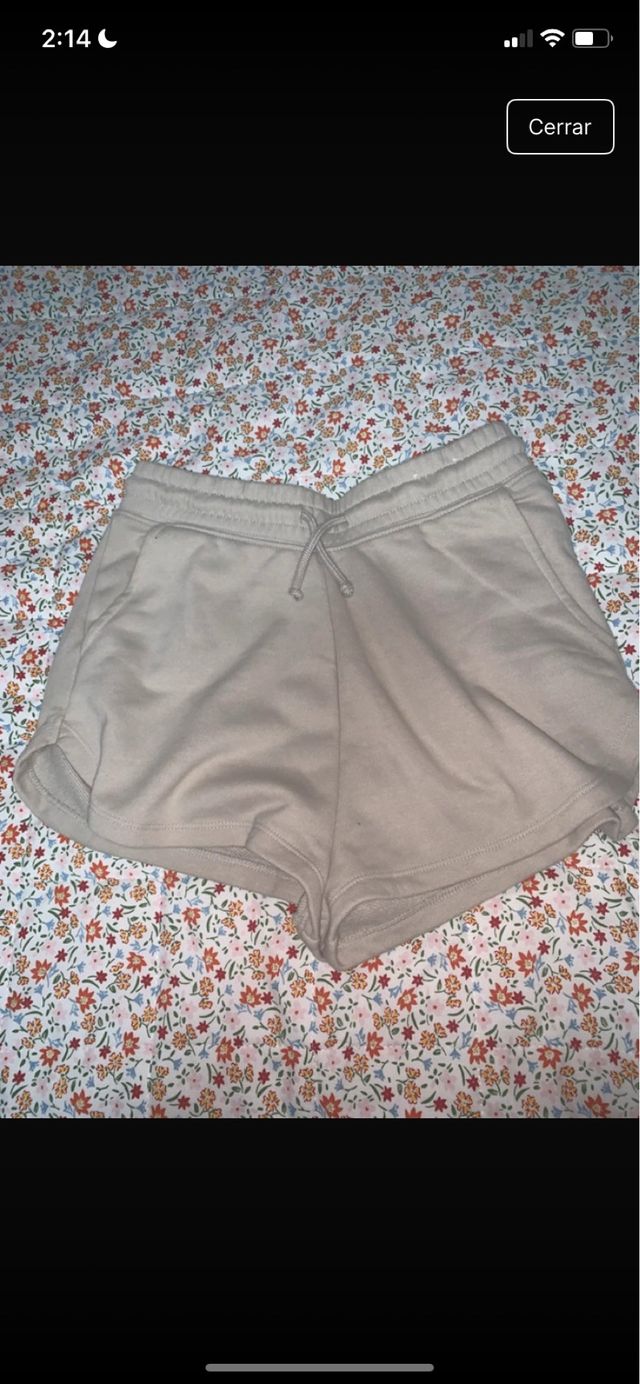 Shorts deportivos beige