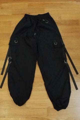 Pantalones cargo negros