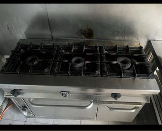 Cocina industrial 3 fuegos
