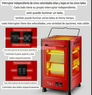 Barbacoa y Calefacción para camping, caravana