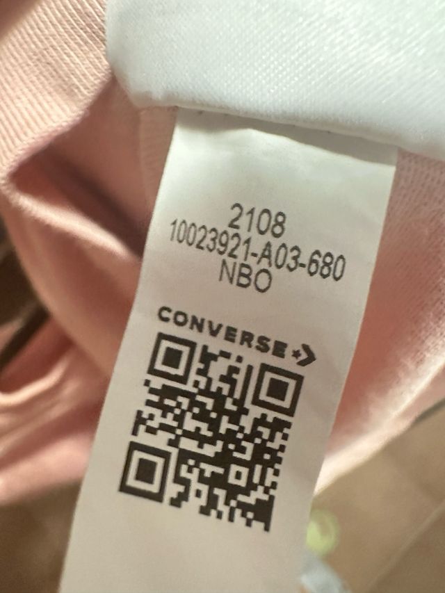 Camiseta Converse XL rosa