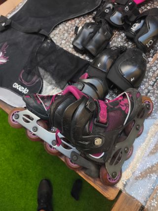 Patines Oxelo niña + protecciones