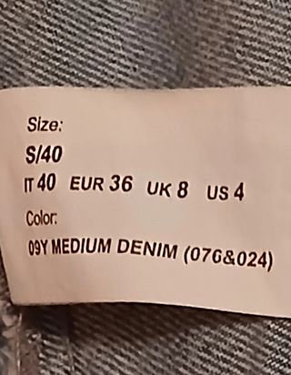 Gilet Jeans SUBDUED taglia S 