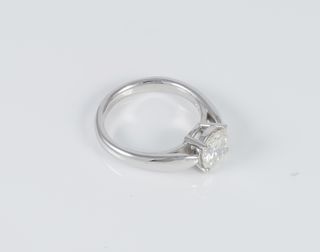 Anillo en oro blanco 18k con diamante 1.40 ct