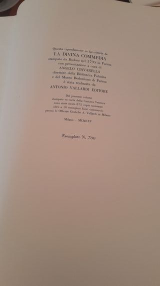 Divina commedia 1965,N 700 su 875 totali