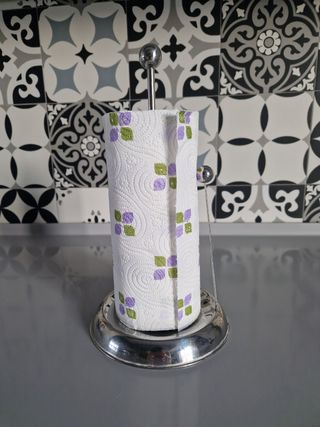 Porta rotolo WMF acciaio - 33cm h base diametro 17