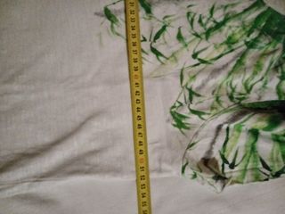 Tshirt uomo con foglie ed erba dipinti