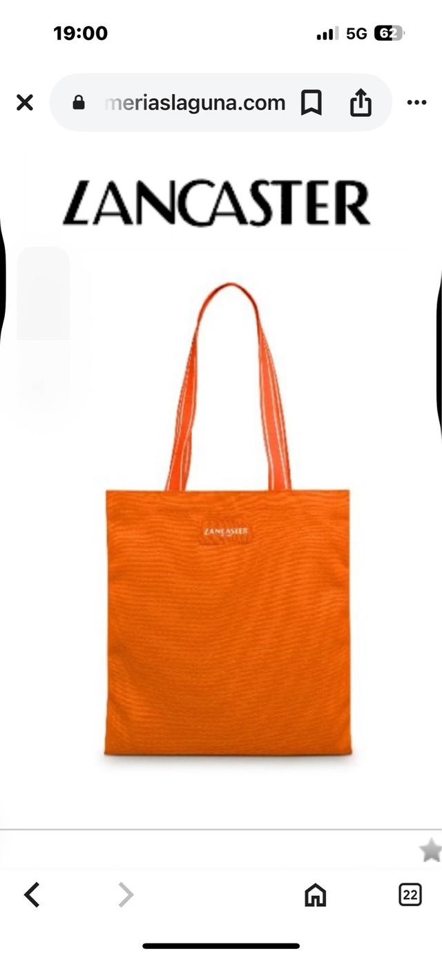 Bolsa Lancaster playa naranja