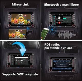 Autoradio 7" VW Golf Tiguan Touran Polo Skoda SEAT