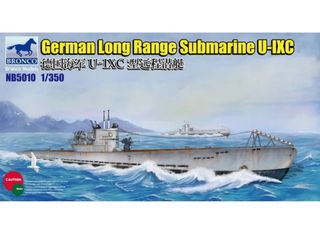 Modellino Sottomarino U-IXC Bronco 1/350