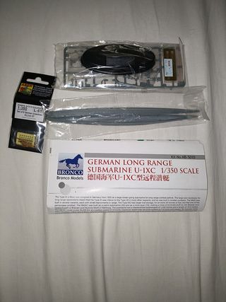 Modellino Sottomarino U-IXC Bronco 1/350