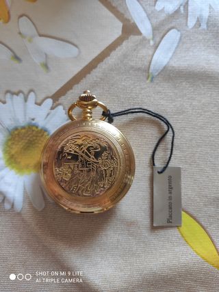 Orologio da Tasca City Watch Placcato Argento