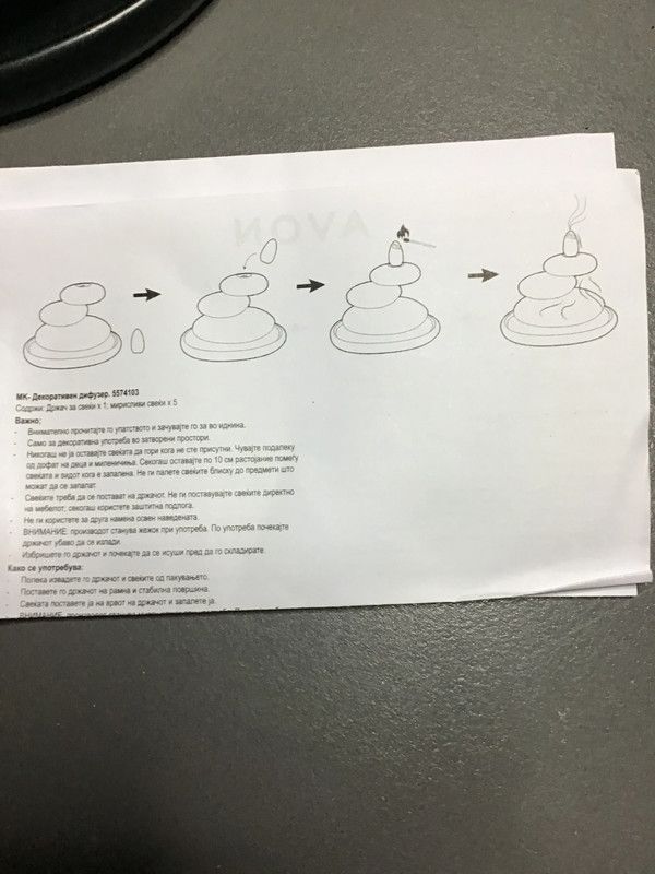 Profumatore Avon Pietre Nere