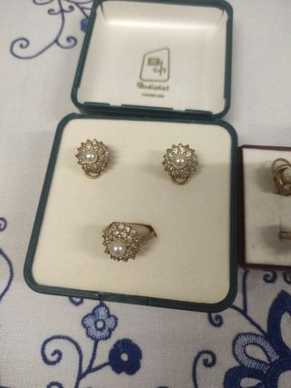 Conjunto Rodiplat chapado oro
