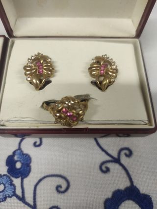 Conjunto Rodiplat chapado oro