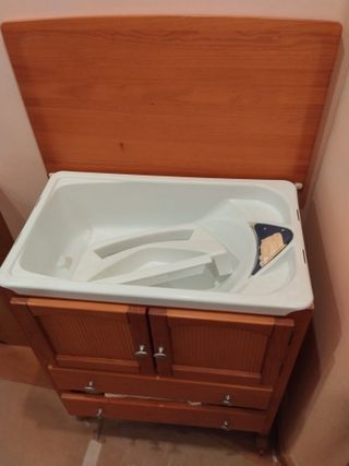Mueble cambiador c/bañera bebé