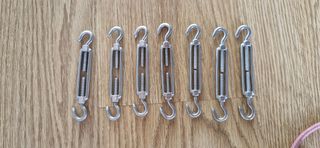 7 Tensores acero inox 5mm inox