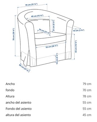 Sillón IKEA TULLSTA gris