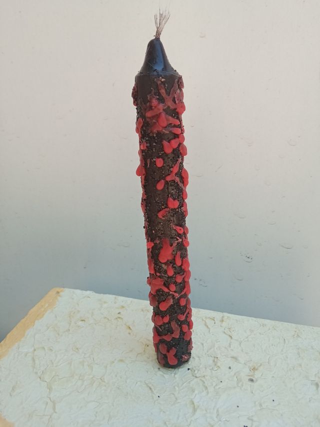 Vela negra roja Protección limpieza contra todo