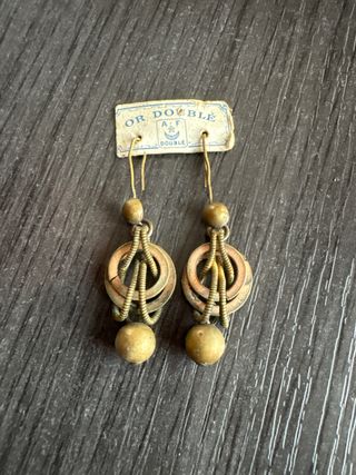 Pendientes dorados vintage