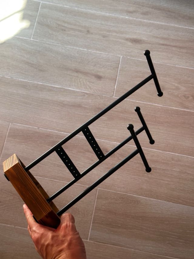 Soporte Joyas - 4 zonas - Negro/Madera