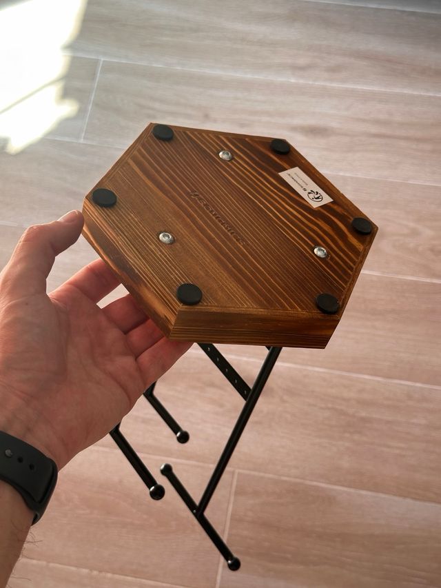 Soporte Joyas - 4 zonas - Negro/Madera