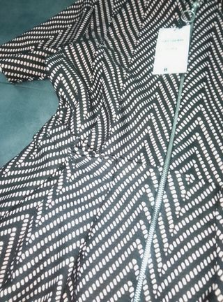 Vestido Sfera negro y rosa - Talla S