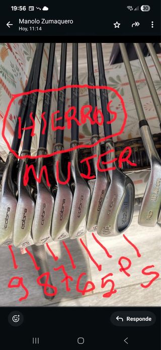 Juego palos golf mujer usados (2) uno completo