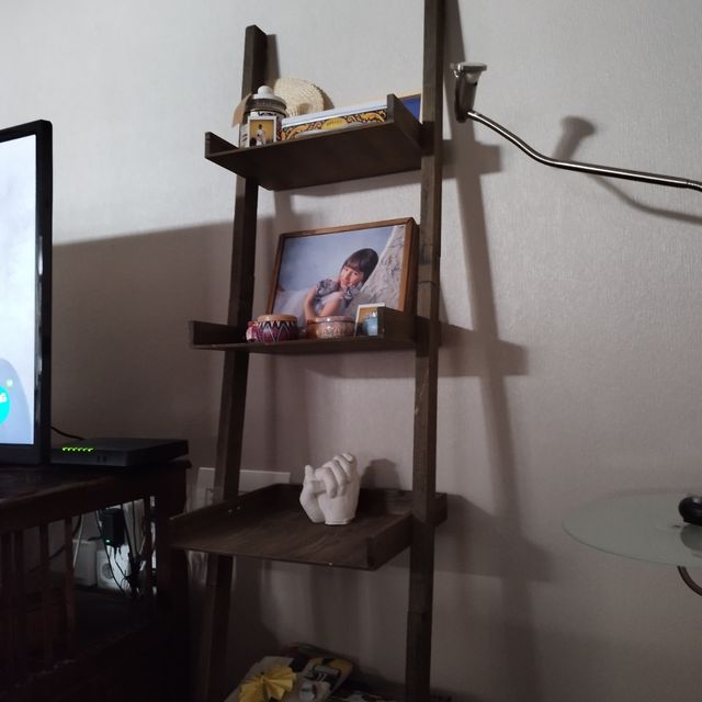 Estantería escalera marrón