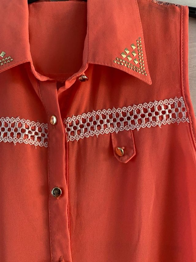 Camisa gasa coral talla unica