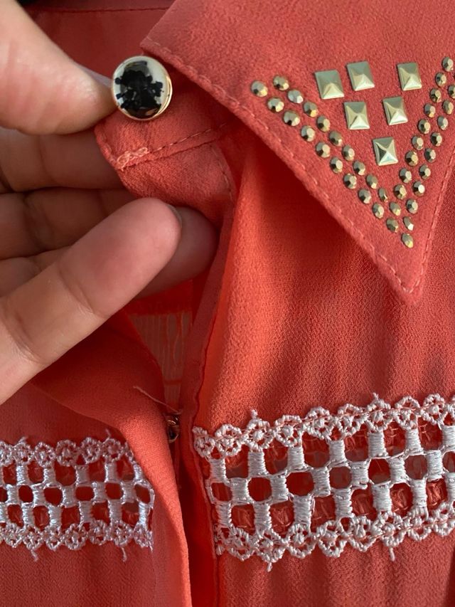 Camisa gasa coral talla unica