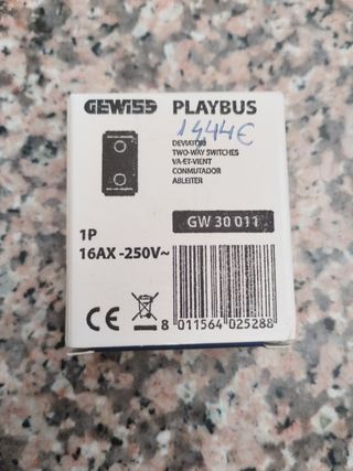 Conmutador Gewiss Playbus 1P 16AX