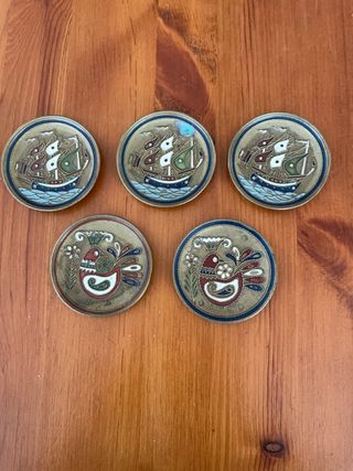 5 piattini Greci Kallitechnik, 
