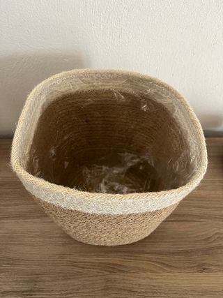 Vaso in corda e cotone, stile nordico 21cm