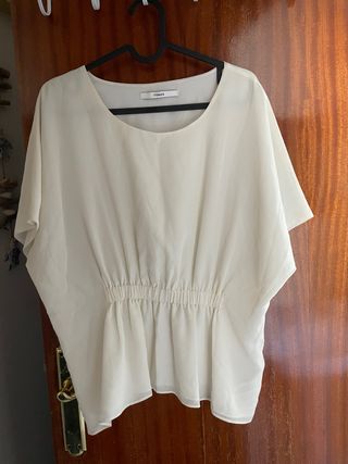 Blusa seda Uterqüe M