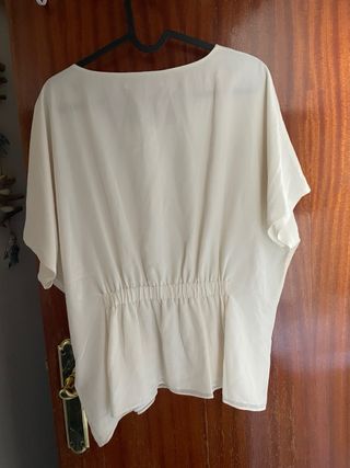 Blusa seda Uterqüe M