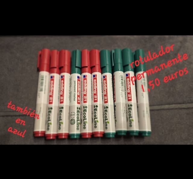 Rotuladores permanentes edding 21 EcoLine