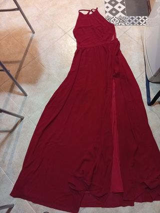 Vestido rojo largo fiesta
