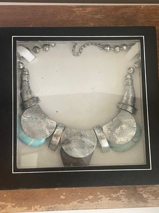 Collar vintage plata turquesa