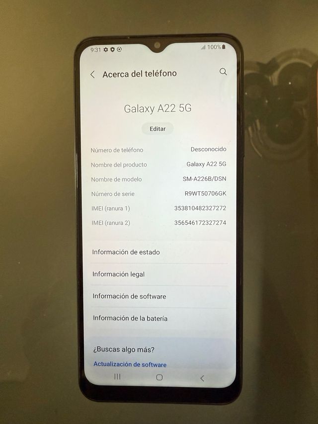 Cellulare Samsung Galaxy A22 5G - Nero
