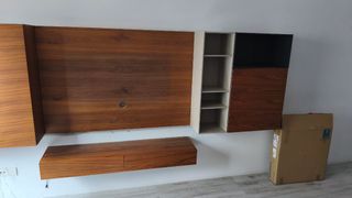 OPORTUNIDAD Mueble TV salón nogal modular