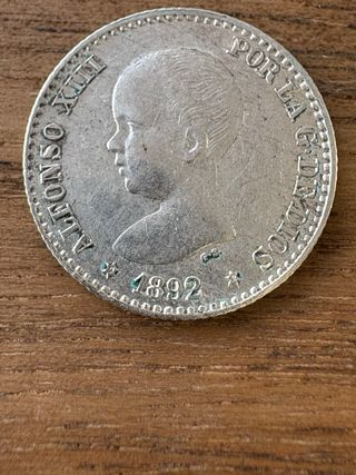 Moneda 50 céntimos España 1892