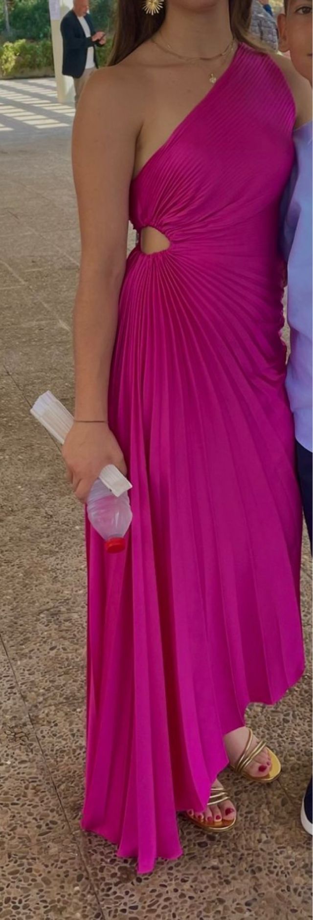 Vestido Rosa Talla XS - Boda, Graduación